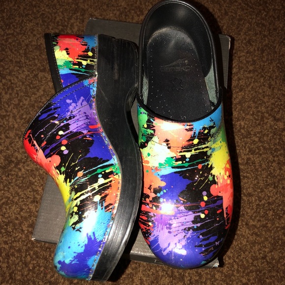dansko paint splatter